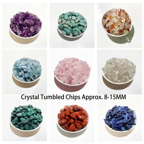 Natürliche Kristallschotter Steine Getrommelte Edelsteine Für Aquarium Dekoration Blumentopf Dekor DIY Schmuckherstellung Reinigung Bulk Pack