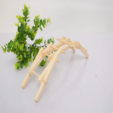 DIY Holz Leonardo Brücke Material Set Naturwissenschaftliches Experiment Physik Modell Spielzeug Für Kinder Schüler