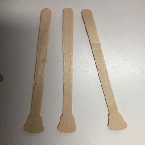 Natural Birch Wood Sticks Petal Shaped Spatulas For Waxing Polished Popsicle Sticks Disposable Wooden Crafting Sticks For DIY