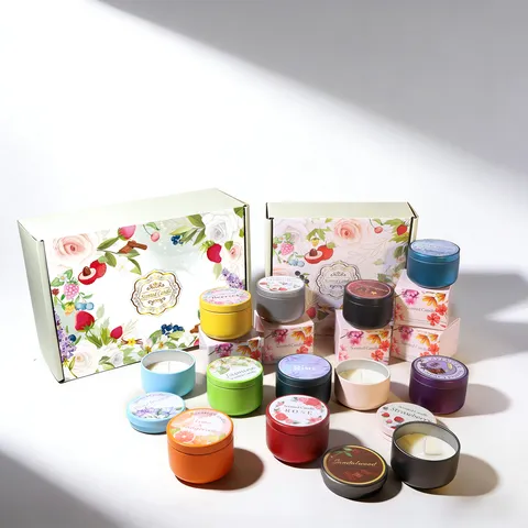 Sojawachs Duftkerzen Aromatherapie Kerze Haus Dekoration Floral Fruchtig Duft Für Hochzeit Geburtstag Geschenk Dosen Mehrfarbige Duftkerzen