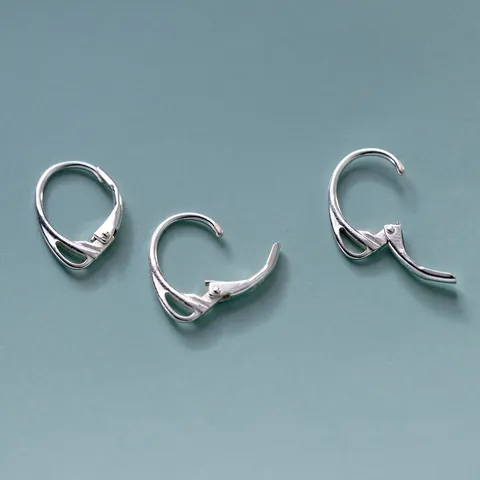 Dormeuses Pour Boucles D'oreilles En Argent Sterling 925 Plaqué Or 18K Crochets Français Accessoires De Création De Bijoux DIY