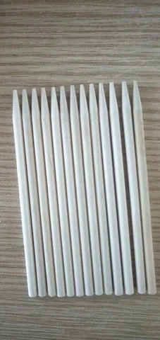 Palos de Madera de Abedul Natural Afilados para Manualidades de Arte en Arena DIY Suministros para Modelismo