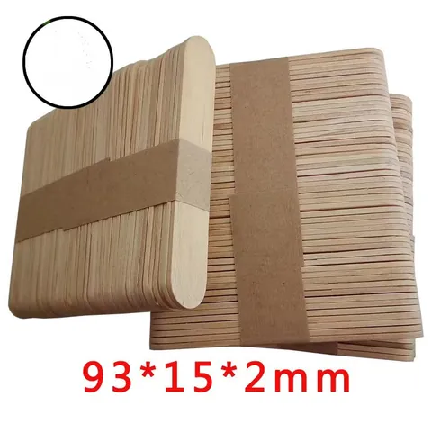 Bastoncini in Legno di Betulla Naturale Bastoncini Artigianali in Legno Lucidato Bordo Arrotondato Fai da Te Materiali per Modelli Edilizi