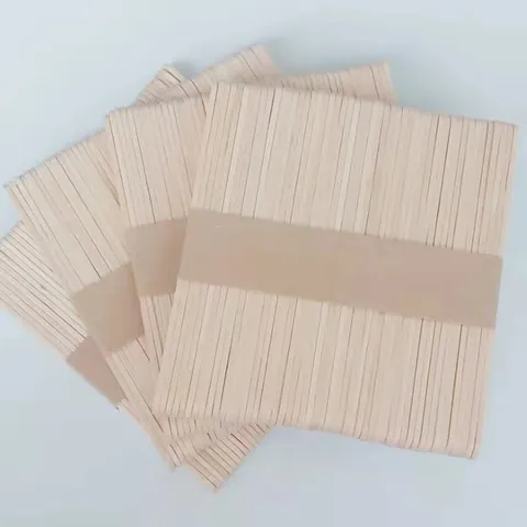 Natural Wood Popsicle Sticks Straight Edge Wooden Craft Sticks Ice Cream Sticks For DIY Handcrafts Classroom Projects Home Dessert Making Materials