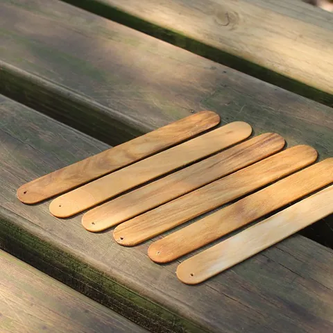 Palitos de Madera para Limpieza de Colmenas Palitos de Helado de un Solo Agujero para Manualidades DIY Madera Natural Pulida