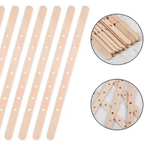 Natural Birch Wood Candle Wick Centering Tools With Multi Hole Design For DIY Handmade Candle Making Accessories Supplies