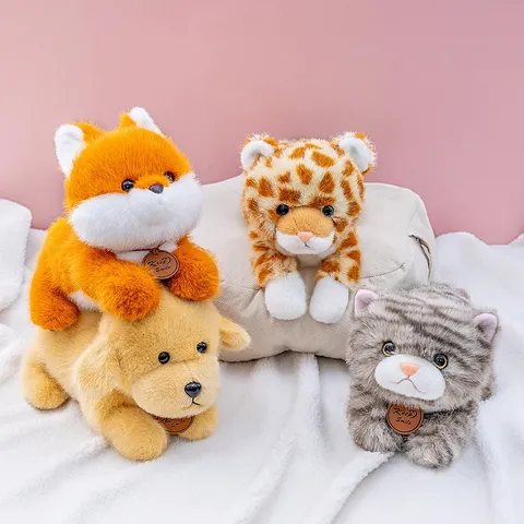 Cute Animal Plush Toy Stuffed Capybara Panda Fox Leopard Dog Cat Dalmatian Soothing Doll Built-in Fragrance Gift For Kids