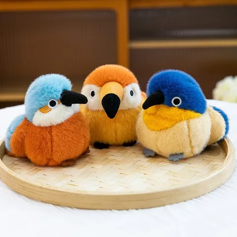 Realistische Vogel Plüschtier Lebensnah Niedlich Eisvogel Tukan Nymphensittich Spatz Fink Stofftier Puppe Wohnkultur Geschenk