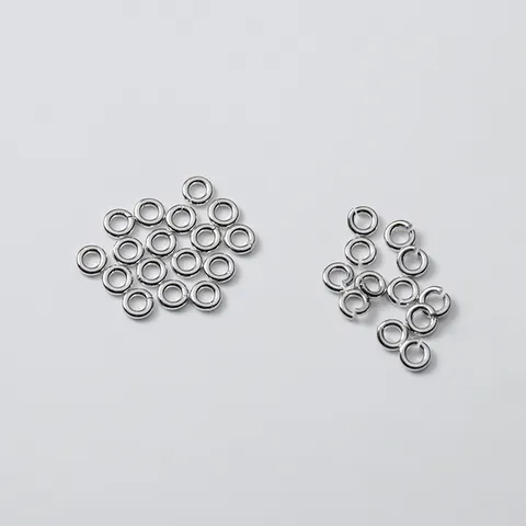 925 Sterling Silver Open Closed Jump Rings For DIY Jewelry Making Repair Connection Handcrafted Necklaces Bracelets Accessory