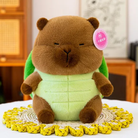 Simpatico Peluche Capybara Trasformatile Costume da Ape Tartaruga Morbida Bambola di Pezza Cuscino Regalo per Bambini Decorazioni Casa