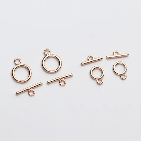 925 Sterling Silver Toggle Clasp OT Connectors For Bracelet Necklace Jewelry Making DIY Findings Components Electroplated Metal Clasp