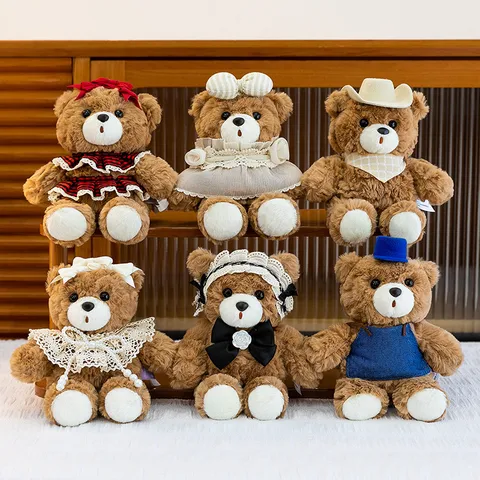 Schokoladen Teddybär Plüschtier Matcha Duftend Stabile Sitzende Mini Tierpuppe Büro Schreibtisch Dekor Geschenk Für Kinder