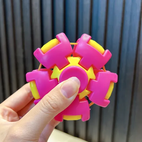 3D Stress Relief Spiral Fidget Gear Ball Toy ABS Plastic Rotating Pressing Mechanical Toy For Kids Adults Office Sensory Toy Gift