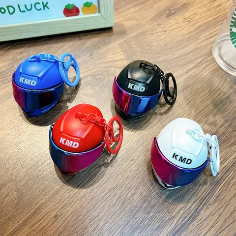 Stoere Motorhelm Sleutelhanger Creatieve Mini Motorhelm Hanger Rugzak Hangende Decoratie Voor Rijders Mannen Vrouwen Cadeau