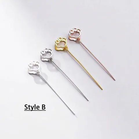 S925 Sterling Silver DIY Pendant Clasp Connector With Pin For Emerald Crystal Peace Buckle Jewelry Making Findings Plated Gold Rose Gold Silver
