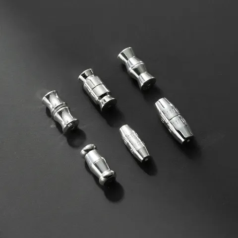 S925 Sterling Silver DIY Jewelry Screw Connector Clasps Mirror Polished Findings For Necklace Bracelet Material