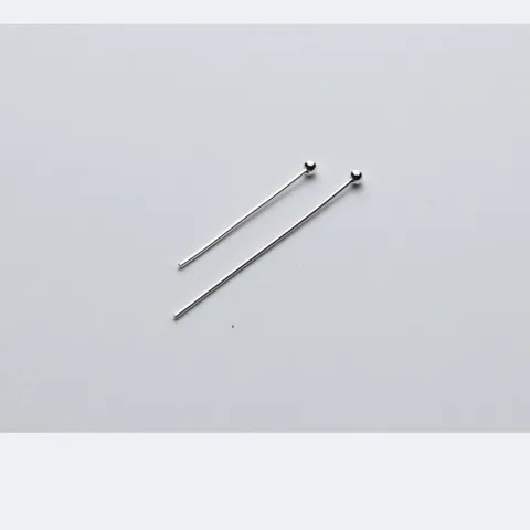 925 Sterling Silver Ball Head Pins Flat Head Pins Eye Pins For DIY Handmade Jewelry Making Findings Accessories Craft Components