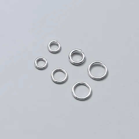 925 Sterling Silver Open Closed Jump Rings For DIY Jewelry Making Repair Connection Handcrafted Necklaces Bracelets Accessory