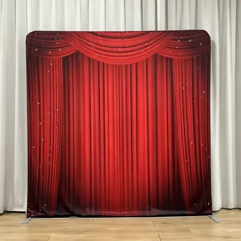 Soporte de Fondo de Tela de Tensión Cuadrado Con Estampado de Jardín De Ensueño Floral Marco de Fondo de Aleación de Aluminio para Decoración de Bodas Banquetes Fotografía