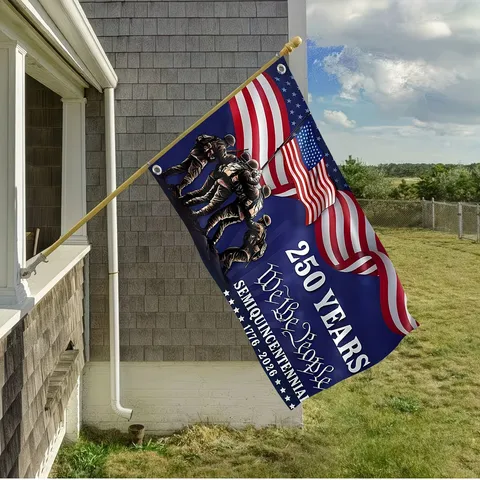 Amerikaanse Onafhankelijkheidsdag 250e Jubileum Vlag 1776-2026 Polyester Tuin Decoratie Patriottische Amerikaans Banner Voor Huis Decor