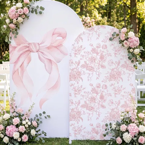 Mexikanische Fiesta Bogen Hintergrundabdeckungen Pongee Polyester Bogen Wandpaneel Abdeckungen Für Baby Dusche Hochzeit