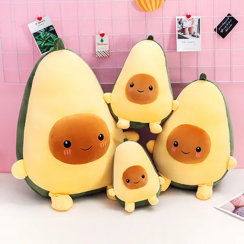 Avocado Plüschtier Cartoon Frucht Stofftier Weiches Umarmungskissen Plüsch Geschenk Für Kinder Mädchen Jungen Geburtstag Deko