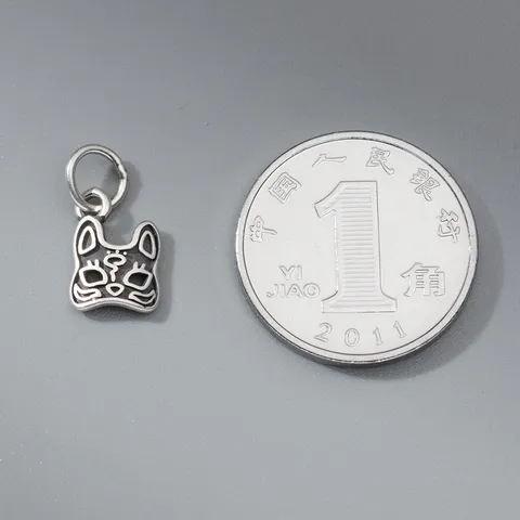 925 Sterling Silver Retro Thai Silver Mask Pendant Handmade DIY Jewelry Accessories For Bracelet Necklace Making Fox Mask Charms