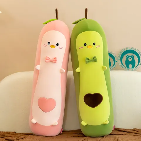 Süße Avocado Plüschtier Entengesicht Frucht Stoffpuppe Weiche Daunen Baumwolle Schlafendes Langes Kissen Für Kinder Mädchen Geschenk