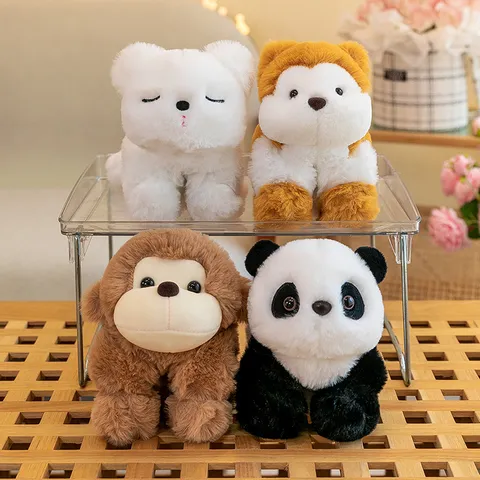 Simpatico Braccialetto Slap in Peluche a Forma di Animale Giocattolo Morbido Panda Volpe Dinosauro Bracciale Slap per Bambini Festa