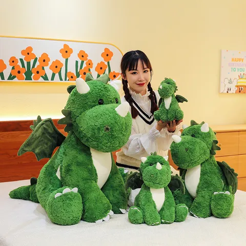 Süßer Cartoon Flugsaurier Plüschtier Verwandlung Dinosaurier Ei Drache Puppe Weiches Kuscheltier Für Kinder Geburtstag Geschenk Deko