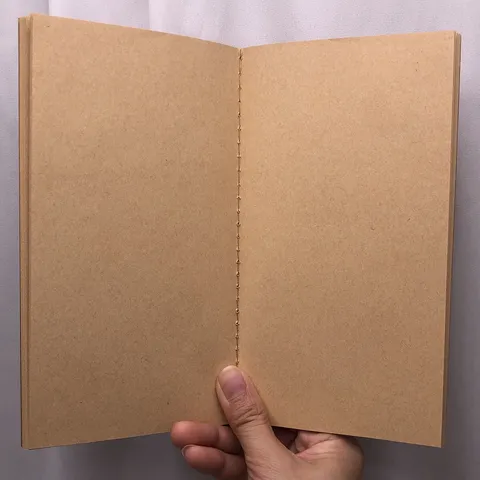 Retro Kraft Paper Notebook Portable Stitched Binding Diary Student Creative Minimalist Stationery Journal Office Notebook