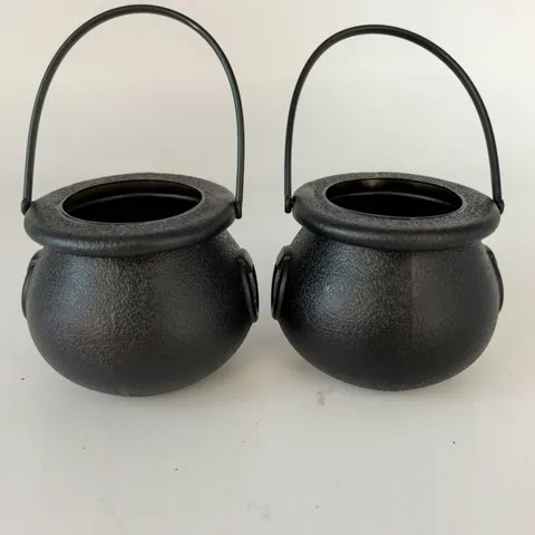 Halloween Pumpkin Witch Cauldron Candy Bucket Portable Skull Treat Box Kids Party Decoration Gift For Festival