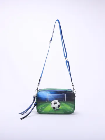 Vintage Printed Soccer Camera Bag for Women Small Crossbody Purse With Mandala Owl Pattern Tassel Square Bag Shoulder Bag