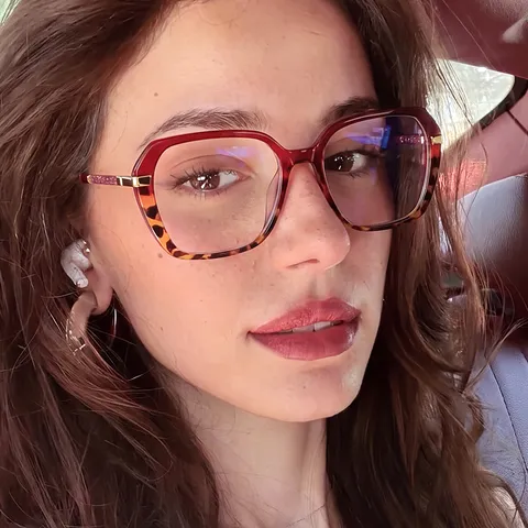 Gafas de Sol Cuadradas Retro con Bloqueo de Color para Mujer Montura de Gran Tamaño Protección UV400 Gafas de Moda Streetwear