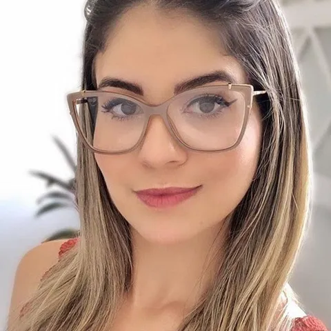 Lunettes Carrées Rétro Anti Lumière Bleue Monture Plastique Métal Lunettes Transparentes Tendance Femme Monture Optique Ordinateur