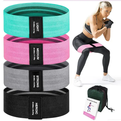 Non-Slip Fabric Resistance Bands Hip Circle For Glutes And Legs Workout Bands For Yoga And Strength Training Exercise Bands Men Women