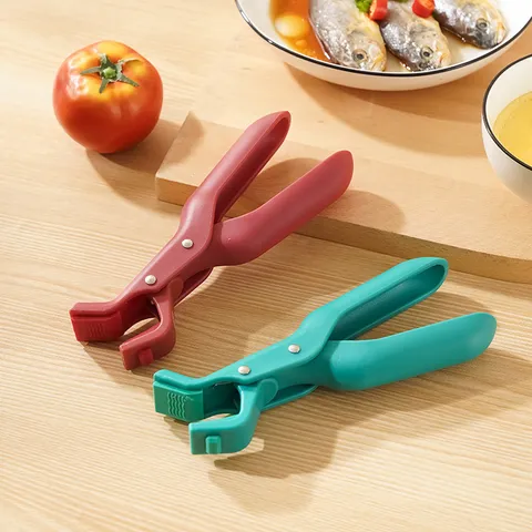 Anti-Scalding Bowl Clip Silicone Non-Slip Plate Gripper Heat Resistant Dish Holder Retriever Tongs For Kitchen Cooking Gadget
