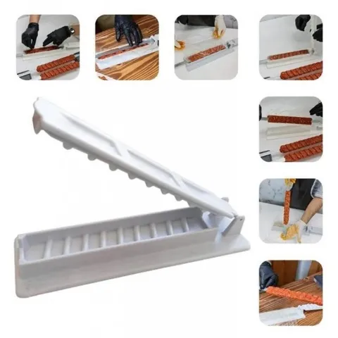 Manual Quick Kebab Maker Skewers Meat Mold Press Portable Plastic BBQ Grill Tools For Outdoor Camping Kitchen Accessories