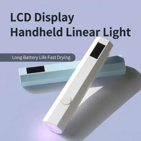 Mini Lámpara de Uñas LED UV Portátil de Mano Pantalla LCD Recargable Secado Rápido para Uñas de Gel Uso en Casa Salón Viaje