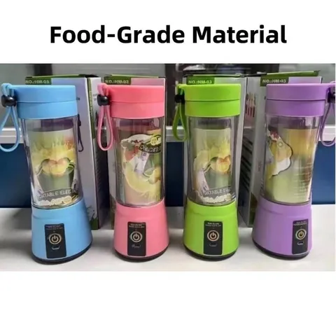 Φορητός Ηλεκτρικός Αποχυμωτής Mini Blender για Smoothies Χυμούς Φρούτων USB Επαναφορτιζόμενος Με Λεπίδες από Ανοξείδωτο Ατσάλι 380ml Ταξίδι Γραφείο