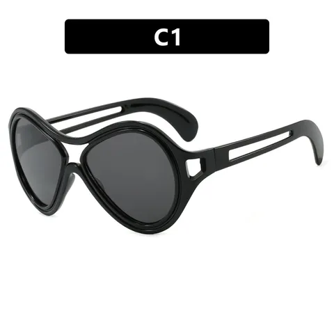 Funny Devil Shape Party Sunglasses For Women Fashion Gothic Eyewear UV400 Protection PC Frame AC Lens Sun Glasses For Masquerade