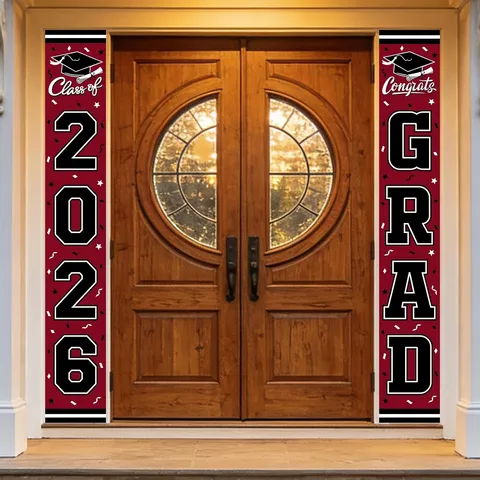 Classe Del 2026 Banner Per Portico Di Laurea Congratulazioni Laureato Set Di Banner Appesi Decorazioni Per Feste Di Laurea Banner Per Porta
