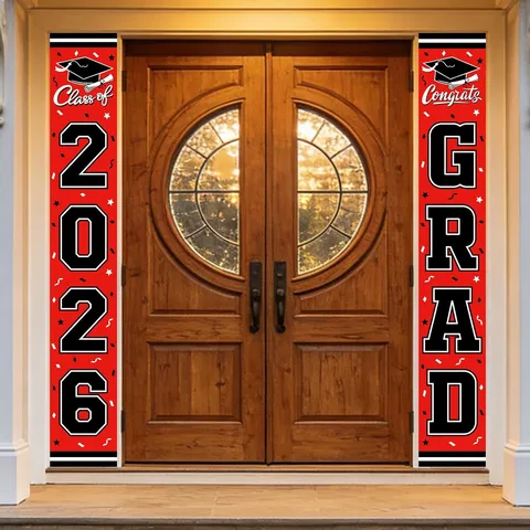 Classe Del 2026 Banner Per Portico Di Laurea Congratulazioni Laureato Set Di Banner Appesi Decorazioni Per Feste Di Laurea Banner Per Porta