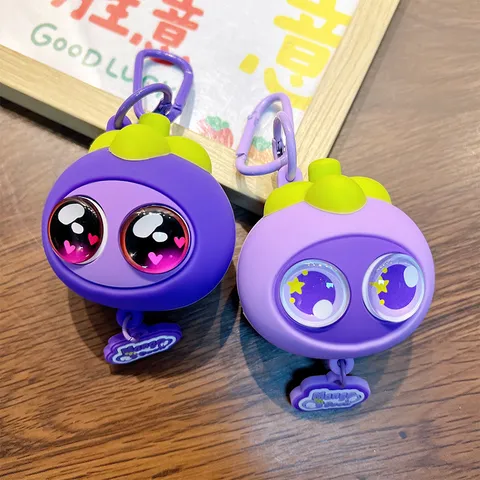 Δημιουργικό Χαριτωμένο Μανγκοστίν Squishy Μρελόκ PVC Παιχνίδι Ανακούφισης από το Στρες Μενταγιόν Τσάντας Κινούμενα Σχέδια Δώρο για Μαθητές