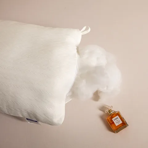 Relleno de Almohada Blanco Trenzado Estilo Hotel Fibra de Poliéster Suave Transpirable Rectangular Soporte Cervical para Hogar