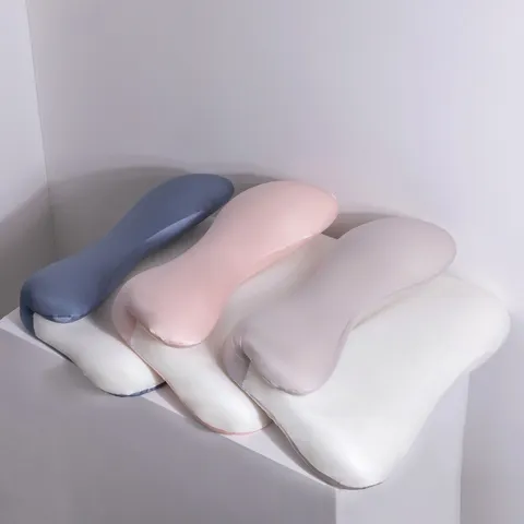 Almohada Viscoelástica Espacial Refrescante Ergonómica Soporte de Cuello Ala de Nube Almohada Cervical de Alta Resiliencia