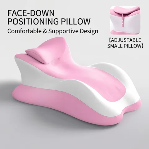 Almohada de Espuma Viscoelástica para Dormir Boca Abajo Con Reposacabezas Ajustable Cojín Ergonómico para Leer Celular