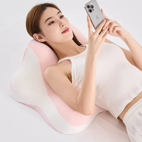 Almohada de Contorno de Espuma de Memoria Ergonómica Para Dormir Lectura Teléfono Soporte de Cabecera Respaldo Protección de Cuello Cojín Confort Casa