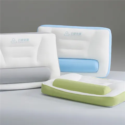 Almohada Cervical Ergonómica de Espuma de Memoria Almohada de Tracción Cervical Cilíndrica para Dormir Soporte de Cama Ortopédico