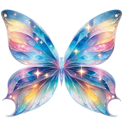 Träumerischer Sternenhimmel Schmetterling Form Fotografie Hintergrund Sternenlicht Galaxie Hintergrund Für Kinder Party Deko